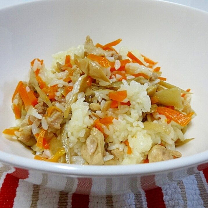 鶏ごぼうの混ぜご飯 レシピ 作り方 By しゅうくりいむ 楽天レシピ